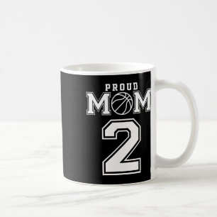 Number 2 Custom Proud Bysketbyll Mum Personalised Coffee Mug
