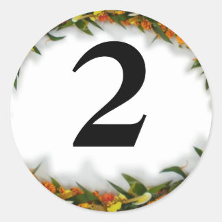 Number 2 Hawaiian Lei sticker