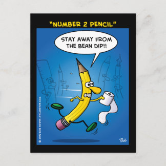 "Number 2 Pencil" Postcard