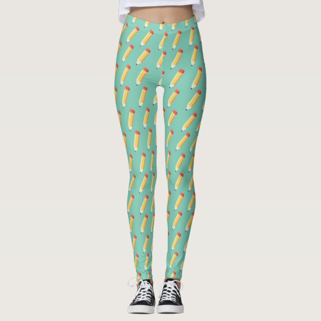 Number 2 Pencils Leggings (Front)