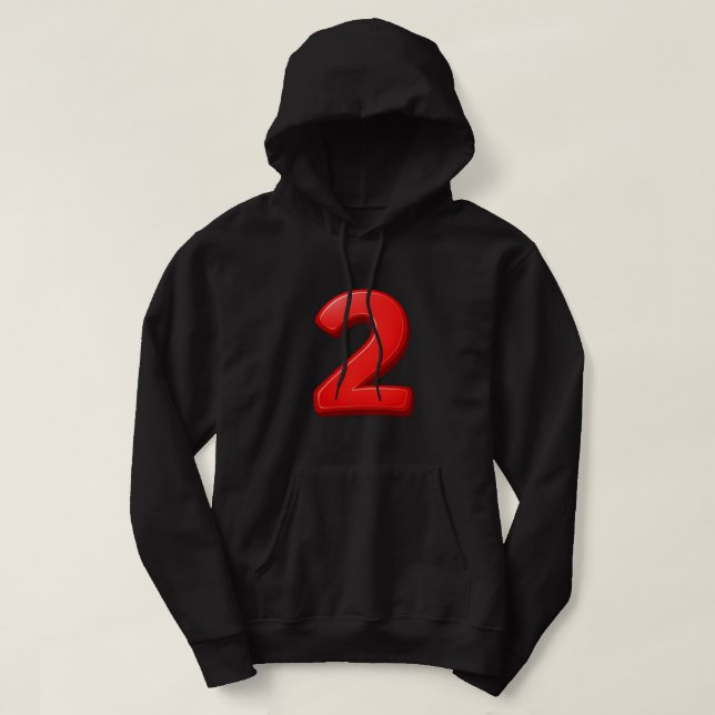 Number 2 Sport Hoodie – Athletic Style & Power Loo (Design Front)