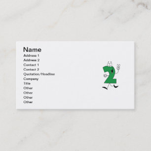 Number 2nd Birthday Tshirts and Gifts Business Card