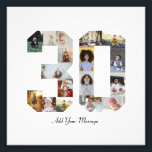 Number 30 Photo Collage<br><div class="desc">This customisable product is where photos are arranged to form the shape of a number. It is often used for milestone celebrations like birthdays, anniversaries, or achievements, allowing users to showcase memorable images within a single, eye-catching display. The designs typically offer spaces for various photo sizes and orientations, ensuring a...</div>