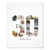Number 30 Photo Collage