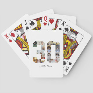 Number 30 Photo Collage Playing Cards