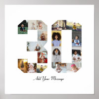 Number 30 Photo Collage