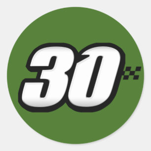 Number 30 - Sticker