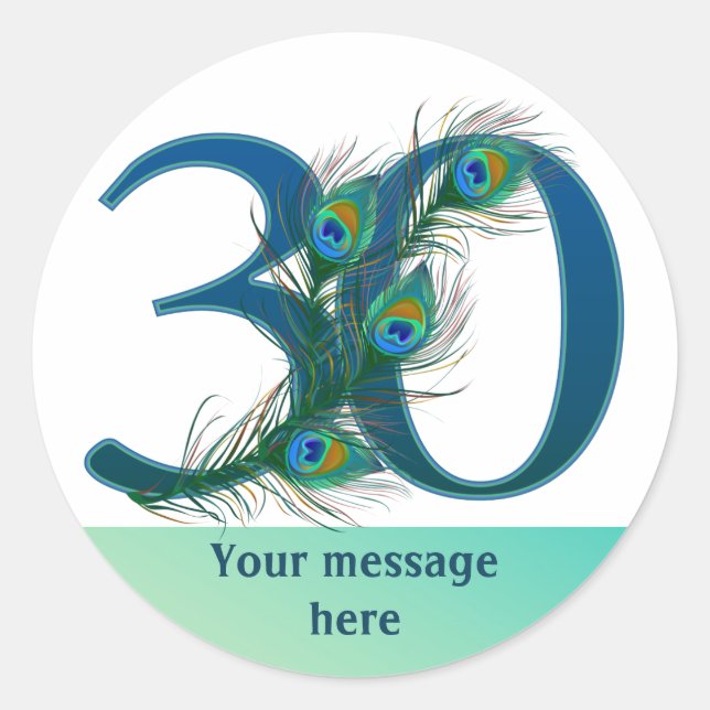 Number 30 Stickers (Front)