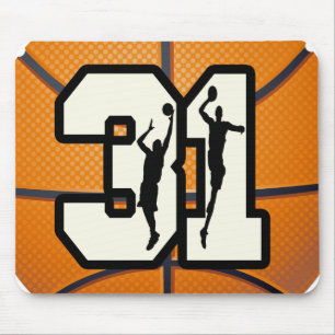 Number 31 Basketball Mouse Mat