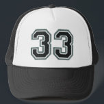 Number 33 trucker hat<br><div class="desc">Classic 33rd Birthday Party Hat for someone turning 33 years old</div>
