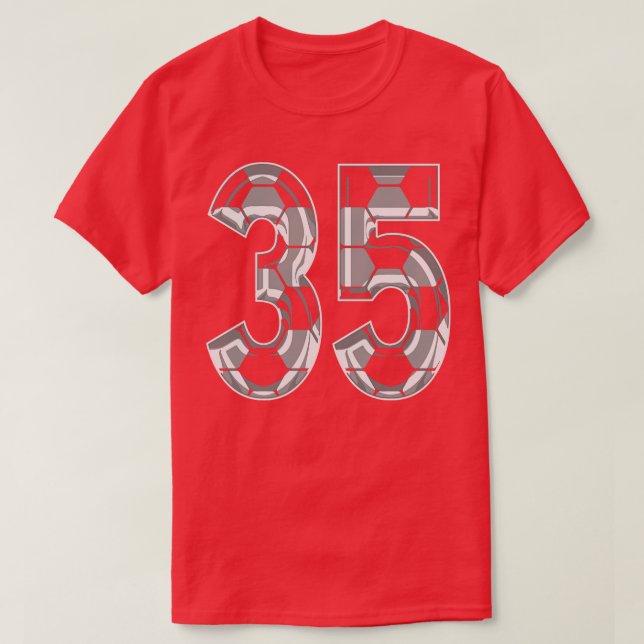 Number 35 Jersey 35 Mum Player Fan T-Shirt (Design Front)