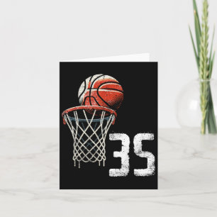 Number 35 Year Old Vintage Sketll 35th Birthday Gi Card