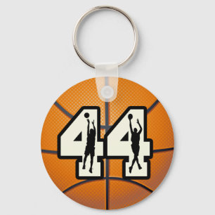 Number 44 Basketball Key Ring