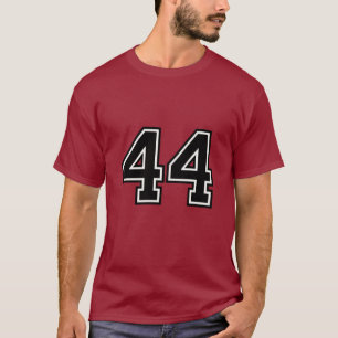 Number 44 Varsity Sports Jersey   44th Birthday T-Shirt
