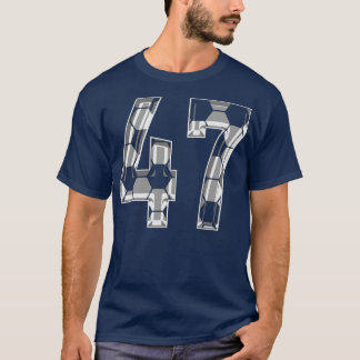 Number 47 Jersey 47 Mum Player Fan T-Shirt