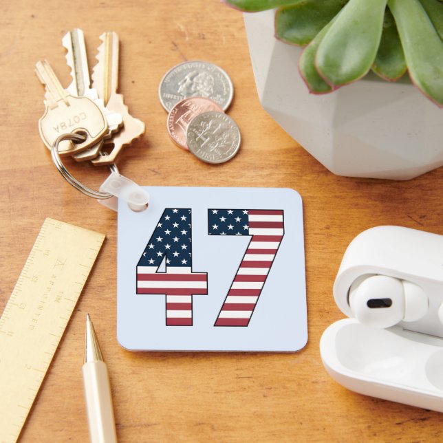 Number 47 Keychain (Desk)