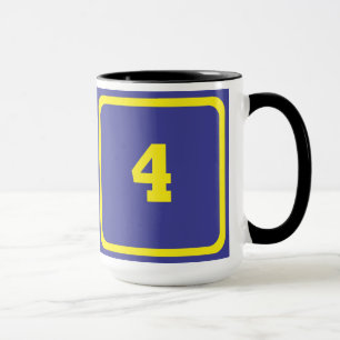 Number 4 mug