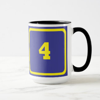 Number 4 mug