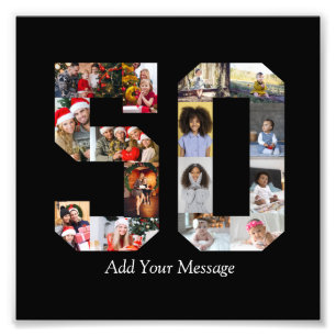 Number 50 Photo Collage