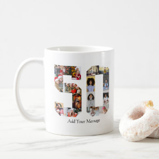 Number 50 Photo Collage Coffee Mug