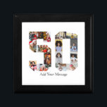 Number 50 Photo Collage Gift Box<br><div class="desc">This customisable product is where photos are arranged to form the shape of a number. It is often used for milestone celebrations like birthdays, anniversaries, or achievements, allowing users to showcase memorable images within a single, eye-catching display. The designs typically offer spaces for various photo sizes and orientations, ensuring a...</div>