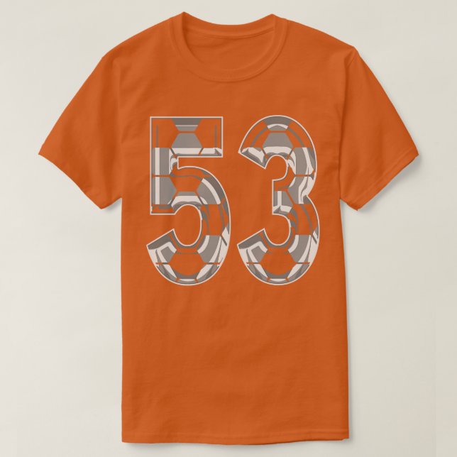 Number 53 Jersey 53 Mum Player Fan 1 T-Shirt (Design Front)