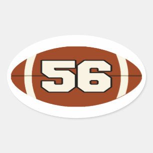 Number 56 Football Sticker