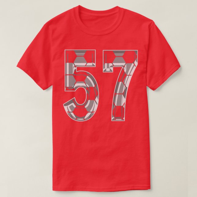 Number 57 Jersey 57 Mum Player Fan T-Shirt (Design Front)