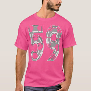 Number 59 Jersey 59 Mum Player Fan 1 T-Shirt