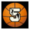Number 5 Basketball and Players