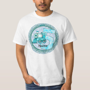 Number 5 Blue Train T-Shirt