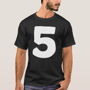 Number 5 Five Matching Numbers & Letters Group Cos T-Shirt