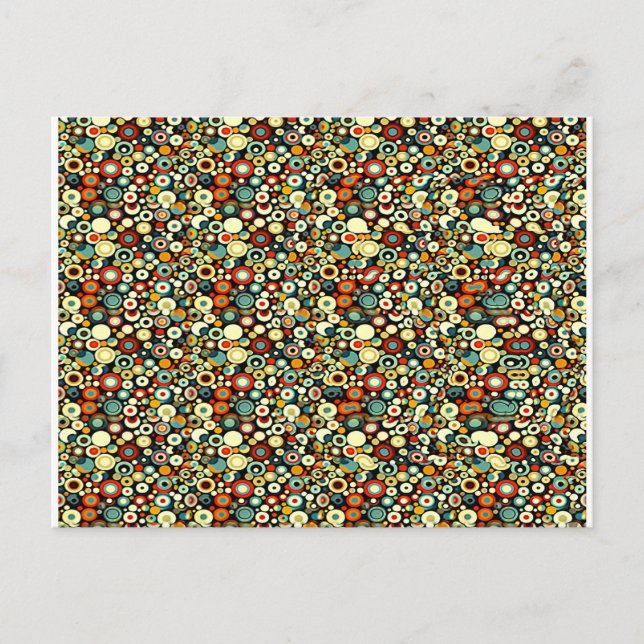 Number 5 Stereogram Magic Eye - No Envelope Postcard (Front)