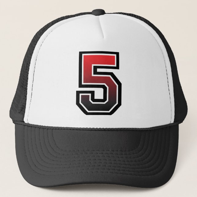Number "5" trucker hat (Front)