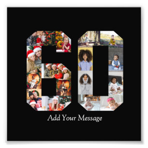 Number 60 Photo Collage