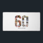 Number 60 Photo Collage Desk Mat<br><div class="desc">This customisable product is where photos are arranged to form the shape of a number. It is often used for milestone celebrations like birthdays, anniversaries, or achievements, allowing users to showcase memorable images within a single, eye-catching display. The designs typically offer spaces for various photo sizes and orientations, ensuring a...</div>