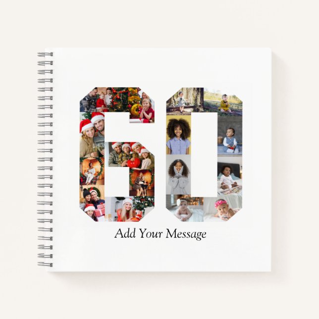 Number 60 Photo Collage Notebook (Front)