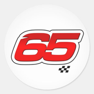 Number 65 - Sticker