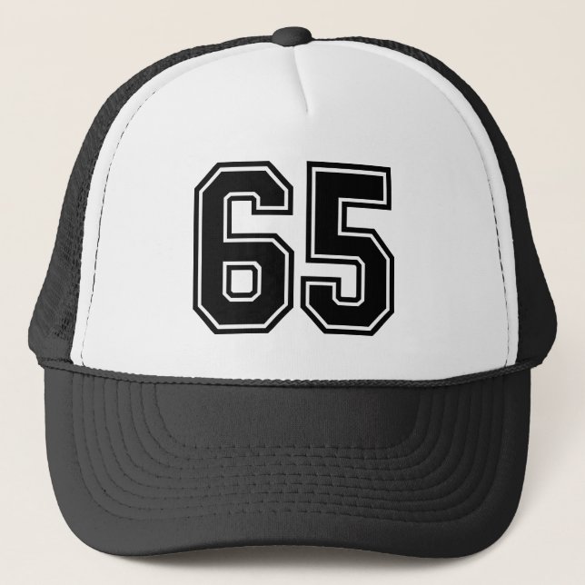 Number 65 Trucker Hat (Front)