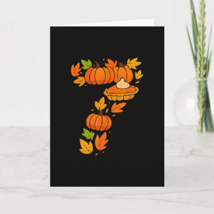 Number 67 Costume Six Seven 6 7 Meme Thanksgiving Card
