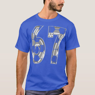Number 67 Jersey 67 Mum Player Fan 1 T-Shirt