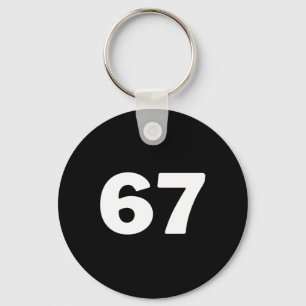 Number 67 key ring