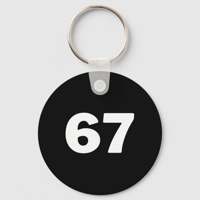 Number 67  key ring (Front)