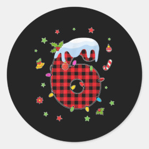 Number 67 Matching Christmas 6 7 Six Seven 6 7 Mem Classic Round Sticker