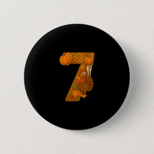 Number 67 Matching Six Seven 6 7 Meme 67 Thanksgiv Cm Round Badge