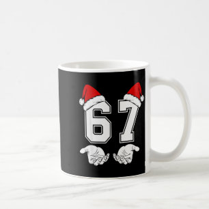 Number 67 Matching Six Seven 6 7 Meme 6 7 Christma Coffee Mug