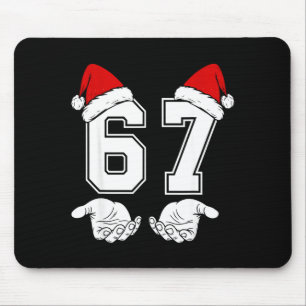Number 67 Matching Six Seven 6 7 Meme 6 7 Christma Mouse Mat
