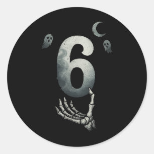 Number 67 Matching Six Seven 6 7 Meme 6 7 Hallowee Classic Round Sticker