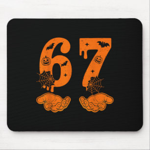 Number 67 Matching Six Seven 6 7 Meme 6 7 Hallowee Mouse Mat