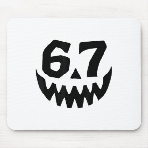 Number 67 Matching Six Seven 6 7 Meme 6 7 Hallowee Mouse Mat